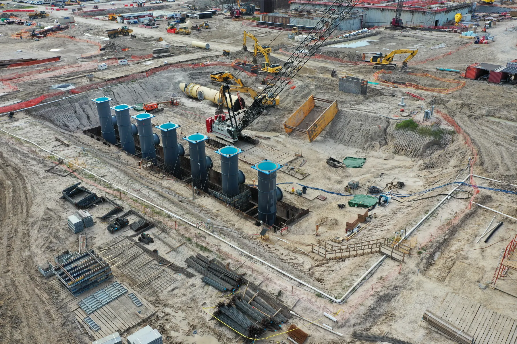 Northeast Water Purification Plant, Yard Piping Project - City of Houston, TX, photo 1